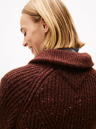 DW0DW21686 GS7 | Pullover mit Wolle und kurzem Reißverschluss